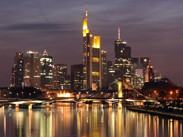 Frankfurt Germany at Night