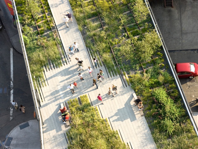 High Line Park - Aerial View 