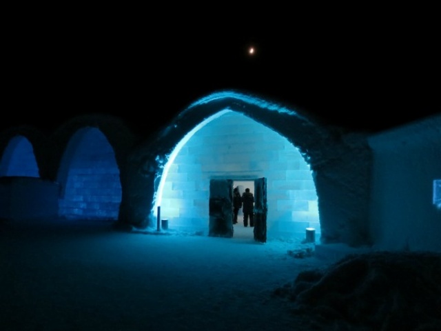 Ice Hotel - Front Entrance of Ice Hotel