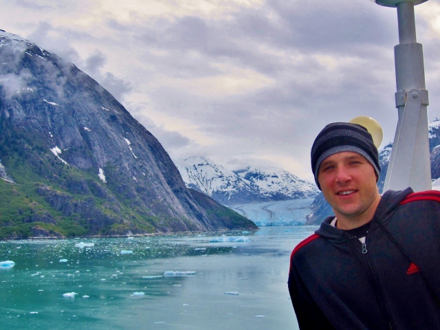 Yours truly in front of Dawes Glacier.