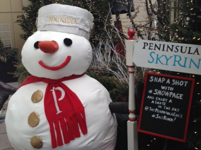 SkyRink Peninsula Hotel - Snowman
