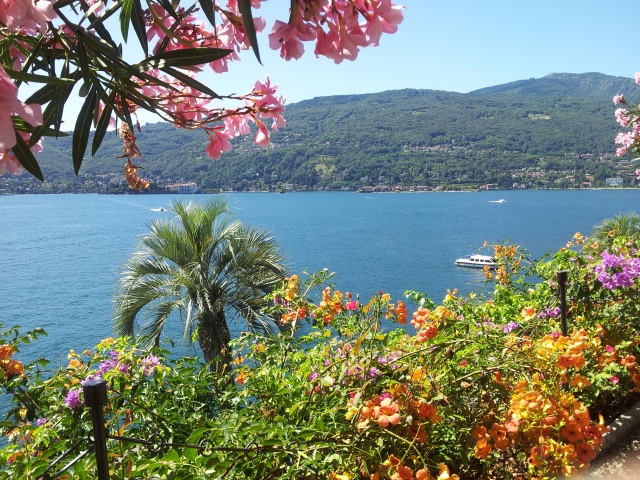 Lush Botanical Gardens Overlooking Lake Maggiore
