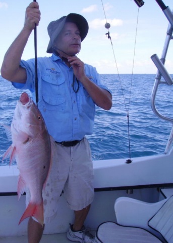 Charles with large Mutton Snapper