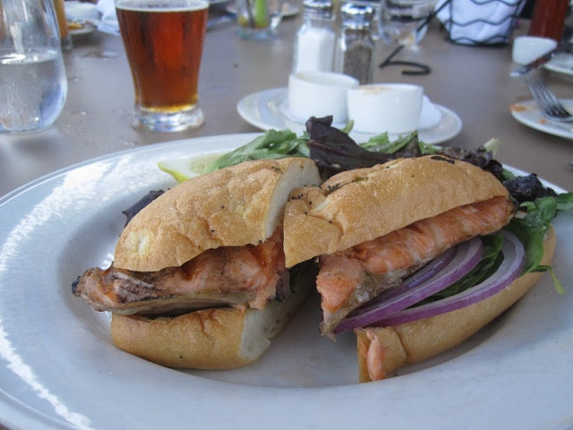 Salmon Sandwich at Horizons