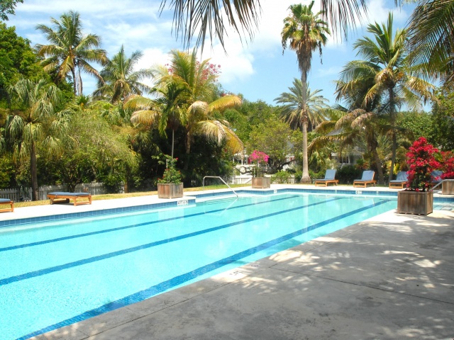25-meter swimming pool at The Moorings