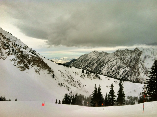 Alta Ski Area • Looking Down From the Supreme Chair