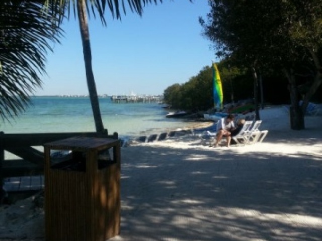 Romantic beach setting at Hilton Key Largo Resort
