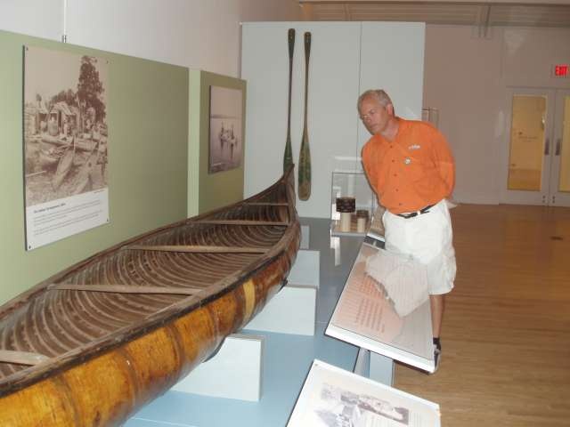 Beautiful Indian canoe at Abbe Museum