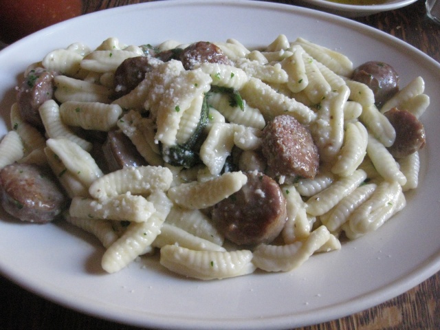 Frankies 457 Cavatelli with Sausage and Sage Butter