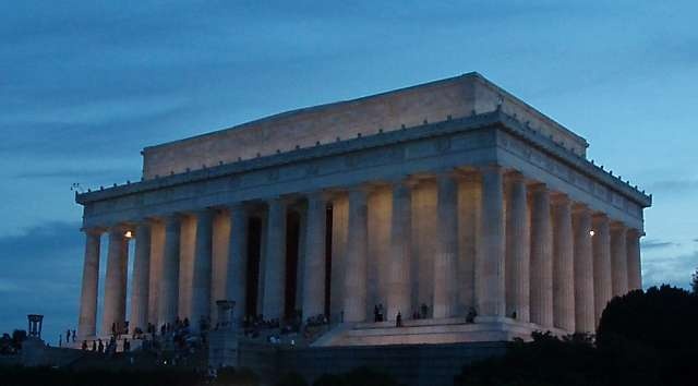 Dusk at The Lincoln Memorial
