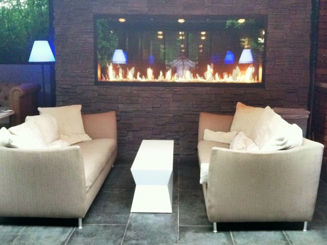 The J House Outdoor Fireplace